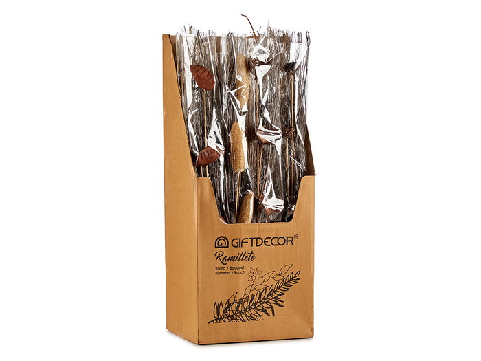 Giftdecor Ramillete Gris y Natural 100 cm Surtidos (Set de 24)