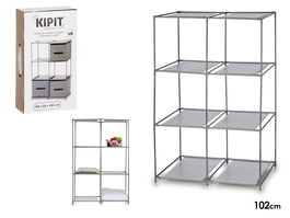 Kipit Organizador 6 Huecos Gris 35 x 102 x 68 cm (Set de 12)