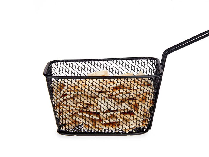 Kinvara Cesta con Asa de Acero Negro 23 x 12.5 x 10.5 cm (Set de 24)