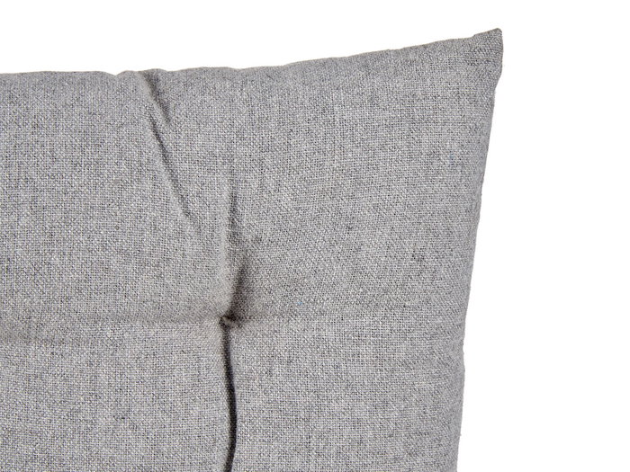 Giftdecor Cojín para Silla Liso Gris, Relleno de Algodón, 40 x 40 x 5.5 cm (Set de 12)