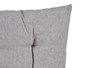 Giftdecor Cojín para Silla Liso Gris, Relleno de Algodón, 40 x 40 x 5.5 cm (Set de 12)