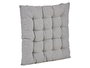 Giftdecor Cojín para Silla Liso Gris, Relleno de Algodón, 40 x 40 x 5.5 cm (Set de 12)
