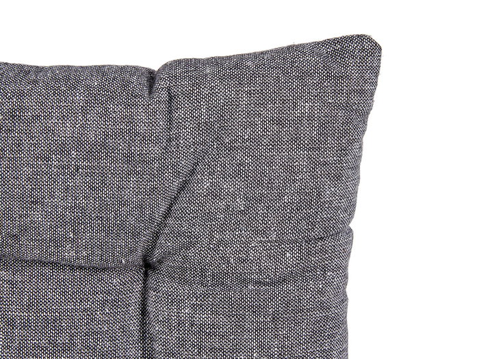 Giftdecor Cojín para Silla Liso Gris Oscuro, Material Algodón y Poliéster, Dimensiones 40x40x5.5 cm (Set de 12)