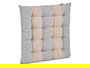 GIFTDECOR Cojin Silla Rayas Gris 40x40x5 cm (Set de 12)