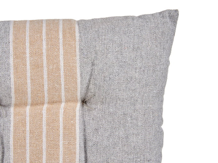 GIFTDECOR Cojin Silla Rayas Gris 40x40x5 cm (Set de 12)