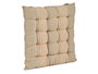 Giftdecor Cojin Silla Rayas Crema 40x5.5x40 cm (Set de 12)