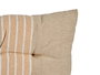 Giftdecor Cojin Silla Rayas Crema 40x5.5x40 cm (Set de 12)