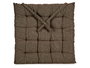 Giftdecor Cojín Silla Liso Marrón, 40x40x5.5 cm, Interior 100% Algodón, Exterior 80% Algodón 20% Poliéster (Set de 12)