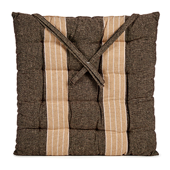 GIFTDECOR Cojín Silla Rayas Marrón y Beige