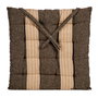 GIFTDECOR Cojín Silla Rayas Marrón y Beige