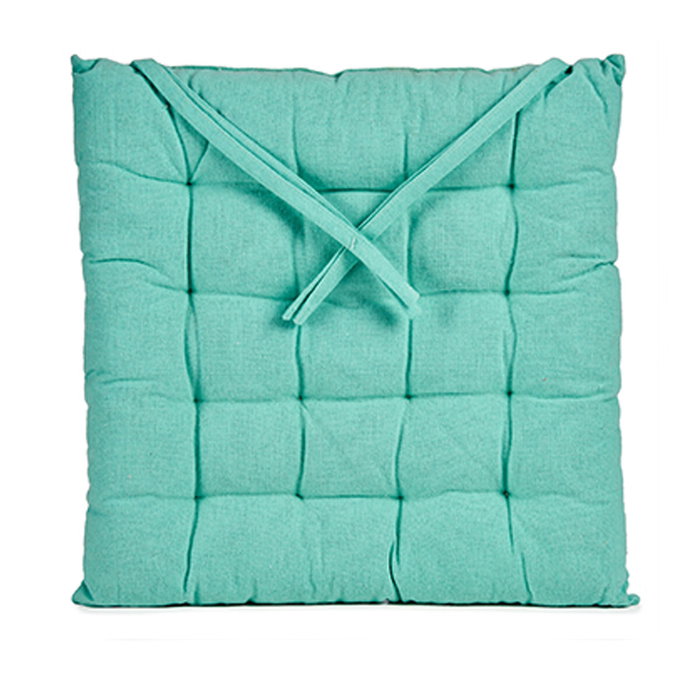 Giftdecor Cojín Silla Liso Turquesa (Pack de 12)