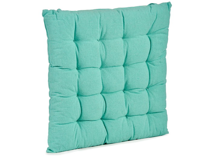 Giftdecor Cojin Silla Liso Turquesa 40x40x5.5 cm (Set de 12)