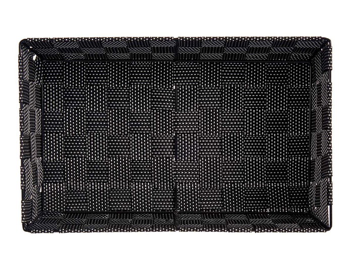 KIPIT Cesta de tela rectangular negra sin asas KIPIT Cesta de tela rectangular negra sin asas