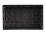 KIPIT Cesta de tela rectangular negra sin asas