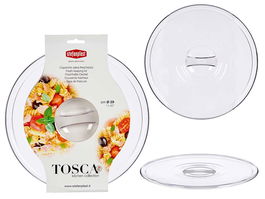 Stefanplast Tapa de Plástico Tosca Transparente 29.5 cm (Set de 8)