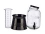 VIVALTO Jarra con Soporte y Enfriador 3800 ml Negro 20x37.5x20 cm (Set de 6)