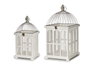 Giftdecor Set 2 Jaulas Madera Blanca Cuadrada 30x30x59 cm