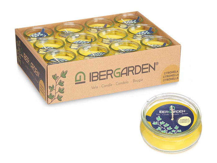 Ibergarden Vela Tarro Bajo Citronela 7.7x4x7.7 cm (Set de 96) Ibergarden Vela Tarro Bajo Citronela 7.7x4x7.7 cm (Set de 96)