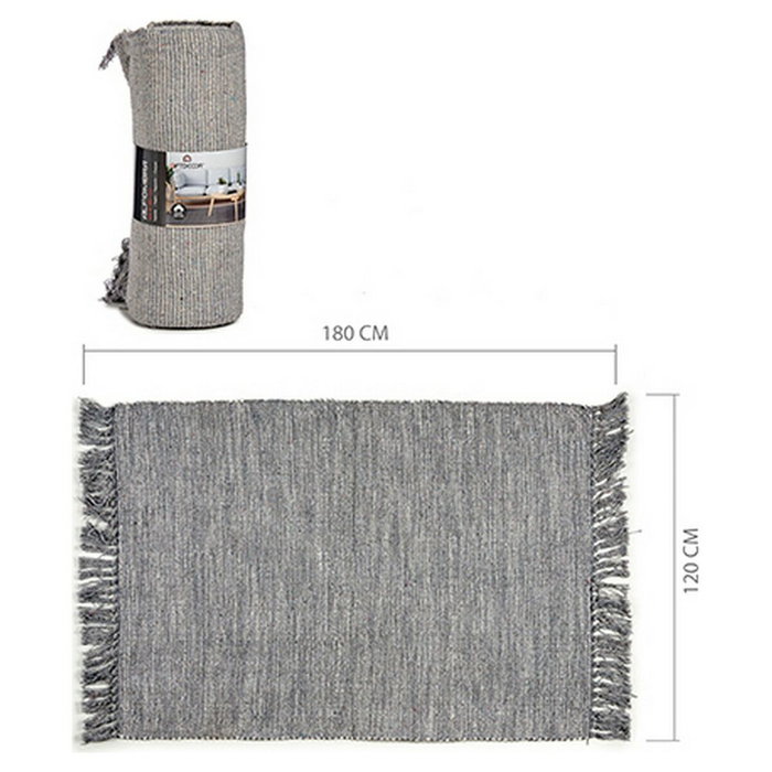 Giftdecor Alfombra de Algodón Gris 120x180cm
