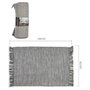 Giftdecor Alfombra de Algodón Gris 120x180cm