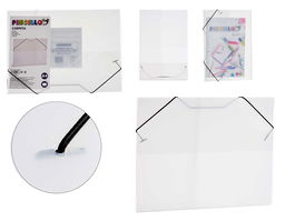 Carpeta Pincello Plástico Transparente Negra A4 26 x 35.5 x 1 cm (Set de 24)