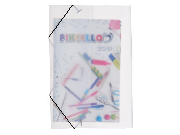 Carpeta Pincello Plástico Transparente Negra A4 26 x 35.5 x 1 cm (Set de 24)
