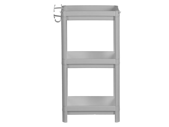 Berilo Estanteria Plastico Gris 3 Baldas 70.5 cm (Set de 8)