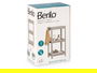Berilo Estanteria Plastico Gris 3 Baldas 70.5 cm (Set de 8)