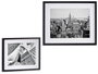 Giftdecor Cuadro Surtido Edificios con Marco Negro 43x53cm