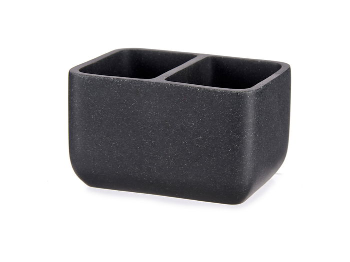 Kinvara Estropajero Doble Piedra Gris Poliresina 12x11x9 cm (Set de 18)