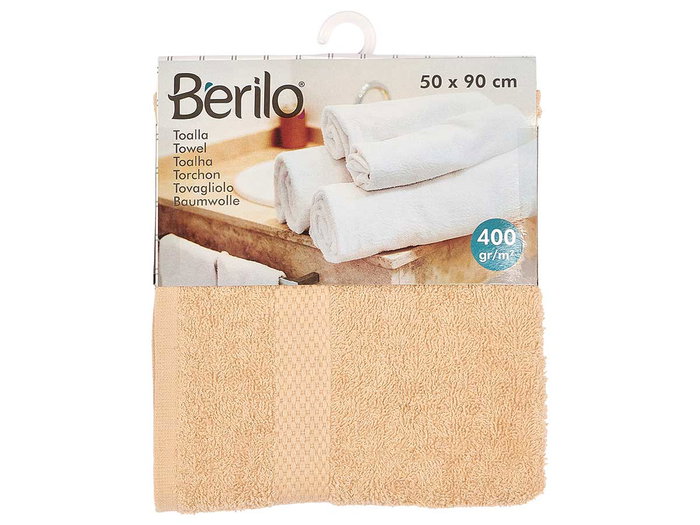 Berilo Toalla Lisa Crema 50x90 cm