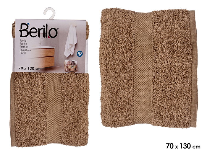 Berilo Toalla Lisa 70x130 cm Color Camel (Set de 12) Berilo Toalla Lisa 70x130 cm Color Camel (Set de 12)
