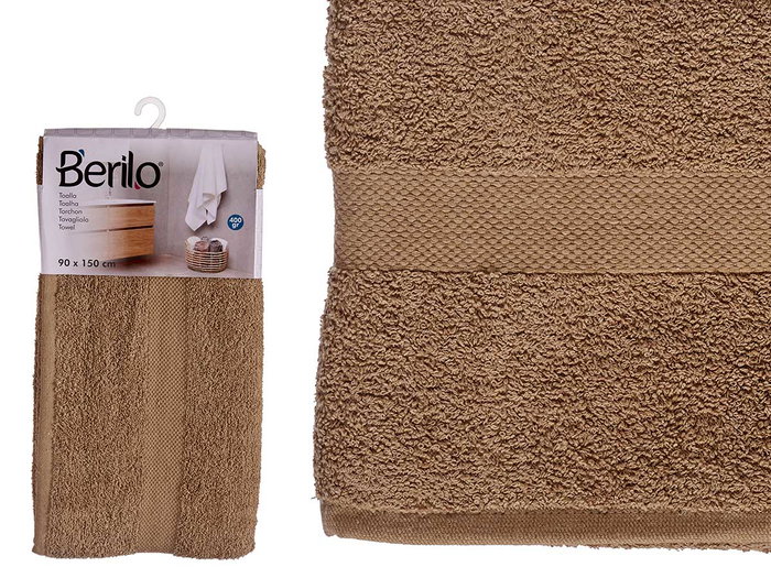 Berilo Toalla Lisa 90 x 150 cm Camel - 400g Algodón 80% Poliéster 20% (Set de 12) Berilo Toalla Lisa 90 x 150 cm Camel - 400g Algodón 80% Poliéster 20% (Set de 12)