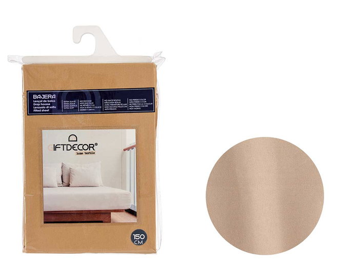 Giftdecor Bajera 150cm Beige. Sábana Bajera Ajustable, 100% Poliéster, Suave, No Encoge, No Hace Bolitas, No Pierde Color. (Set de 12) Giftdecor Bajera 150cm Beige. Sábana Bajera Ajustable, 100% Poliéster, Suave, No Encoge, No Hace Bolitas, No Pierde Color. (Set de 12)