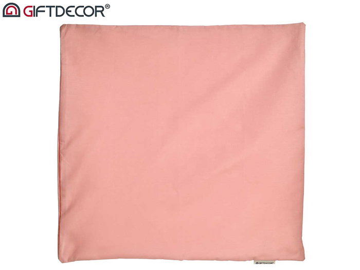 Giftdecor Funda Cojín con Cremallera Rosa 60x60 cm