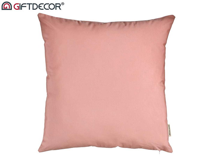 Giftdecor Funda Cojín con Cremallera Rosa 60x60 cm