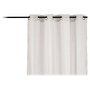 GIFTDECOR Cortina Visillo Blanca 140x260 cm (Pack de 6)