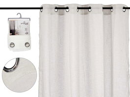 Cortina Visillo Blanca 140x260 cm Giftdecor (Set de 6)