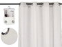 Cortina Visillo Blanca 140x260 cm Giftdecor (Set de 6)