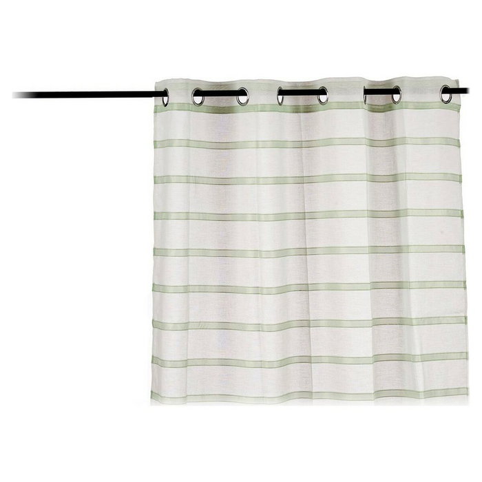 Giftdecor Cortina Visillo Rayas Verde 140x260 cm