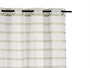 Giftdecor Cortina Visillo Rayas Verde 140 cm x 260 cm (Set de 6)