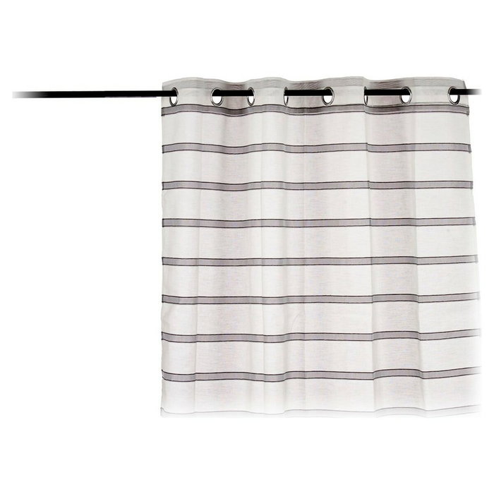 GIFTDECOR Cortina Visillo Rayas Gris 140x260 cm