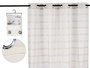 Giftdecor Cortina Visillo Rayas Beige 140x260 cm (Set de 6)