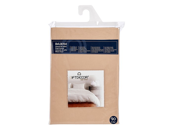 Giftdecor Bajera Ajustable 90 cm Color Beige 20 cm x 3 cm x 30 cm Poliester (Set de 12)