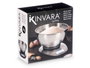 Kinvara Báscula Digital Cocina 5kg Acero Inoxidable con Cuenco Plata 21x13x23cm (Set de 6)