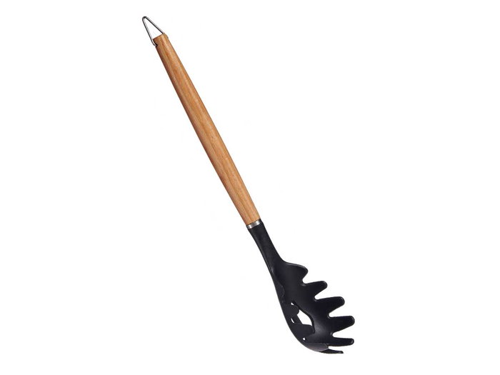 Kinvara Cuchara para Espaguetis de Nylon con Mango de Madera de Haya, 32 cm (Set de 48)