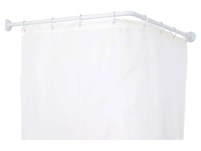 Berilo Barra Cortina Ducha Esquina 80 cm. Dimensiones: 96 x 11 x 5.5 cm (Alto x Largo x Ancho) (Set de 24)