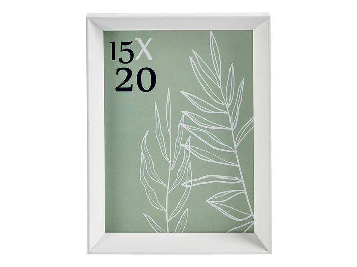 Giftdecor Portafoto Plástico Moldura Blanco 15x20 cm (Set de 24)