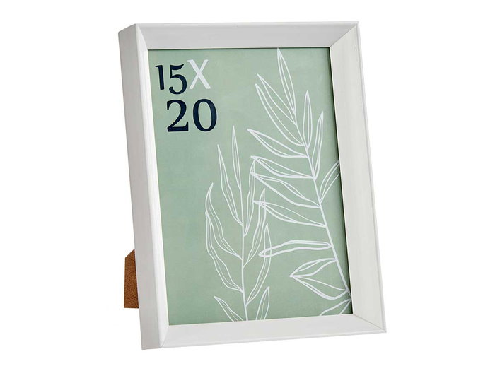 Giftdecor Portafoto Plástico Moldura Blanco 15x20 cm (Set de 24)