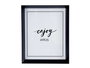 Giftdecor Portafoto Plástico Negro Moldura 20x25 cm con Apoyapie y Gancho para Colgar (Set de 24)